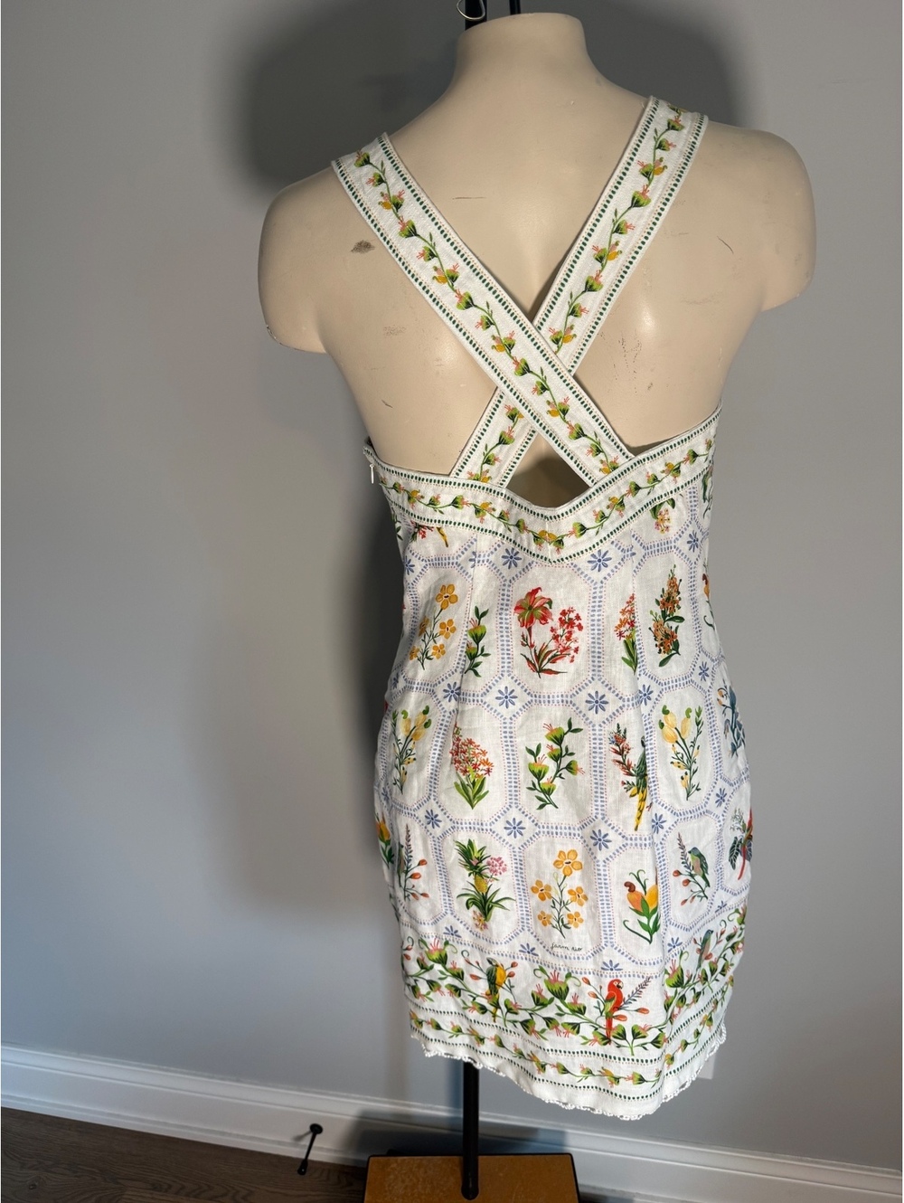 Farm Rio Embroidered Floral Mini Dress Size S - Picture 12 of 13